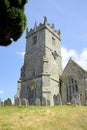 Church belltower, Godshill, Isle of Wight, UK.