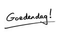 Goedendag Royalty Free Stock Photo