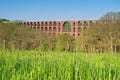 Goeltzsch Viaduct railway bridge in Germany - Worlds largest brick bridge