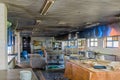 Grungy, dirty abandoned kitchen