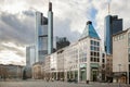 The Goethe monument on Goetheplatz in Frankfurt Royalty Free Stock Photo