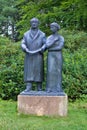 Goethe and his Muse Ulrike - spa park in Marianske Lazne Marienbad - Czech Republic