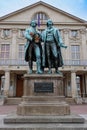 Goethe-Schiller-Denkmal Royalty Free Stock Photo