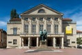 Goethe Schiller Monumen in front of the court theater Royalty Free Stock Photo