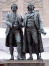 Goethe-Schiller monument Weimar Royalty Free Stock Photo