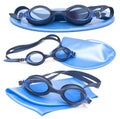 Goggles and cap for swimming Royalty Free Stock Photo