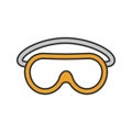 Goggles color icon