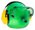 Goggles and ear protectors, protective equipment Royalty Free Stock Photo