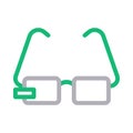 Goggles vector color line icon Royalty Free Stock Photo