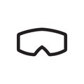 Goggles swim logo design template