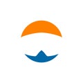 Goggles swim logo design template