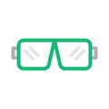 Goggles vector color line icon Royalty Free Stock Photo
