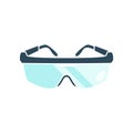 Goggles on white background