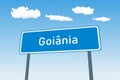 Goiania city sign in Brazil