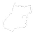 Goias outline map Royalty Free Stock Photo