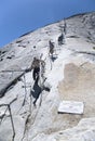 GOING DOWN HALF DOME