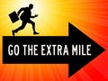 Going extra mile Royalty Free Stock Photo