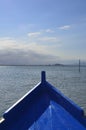 Going fishing with locals on wooden boat in the sea