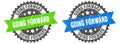 going forward band sign. going forward grunge stamp set Royalty Free Stock Photo