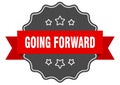 going forward label Royalty Free Stock Photo