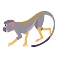 Going forward monkey icon, cartoon style Royalty Free Stock Photo