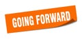 going forward sticker. going forward square sign. going forward Royalty Free Stock Photo