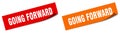 going forward sticker. going forward sign set. Royalty Free Stock Photo