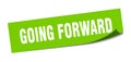going forward sticker. going forward square sign. going forward Royalty Free Stock Photo