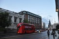 red double deker bus in   London Uk Royalty Free Stock Photo
