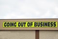 Going out of business sign.