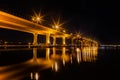 Refelections of the Roosevelt Bridge - Stuart, Florida Royalty Free Stock Photo