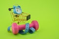 Going shopping for sports diet Royalty Free Stock Photo
