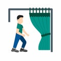 Going to cast vote icon vector image.