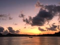 A small ship sailing in Teluk Penyu