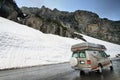 Going-to-the Sun road in Glacier Royalty Free Stock Photo