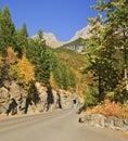 Going-to-the-Sun-Road, Glacier National Park Royalty Free Stock Photo