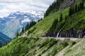 Going-to-the-Sun road in Glacier National Park, USA Royalty Free Stock Photo