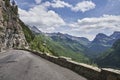 Going to the Sun Road in Glaciers National Park Royalty Free Stock Photo