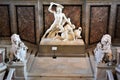 Going up the stairs of the Kunst Museum in Vienna, the white marble statue of Hercules with the club appears.