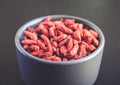 Goji berries in a bowl