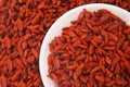 Goji Berries in a plate Royalty Free Stock Photo