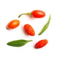 Goji berry isolated Royalty Free Stock Photo