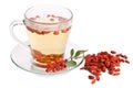 Goji fresh antioxidant tea Royalty Free Stock Photo