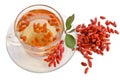 Goji fresh antioxidant tea Royalty Free Stock Photo