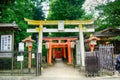 Gojo Tenjin Shinto shrine in Ueno Park, Tokyo, Japan