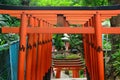 Gojo Tenjin Shinto shrine in Ueno Park, Tokyo, Japan