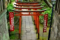 Gojo Tenjin Shinto shrine in Ueno Park, Tokyo, Japan