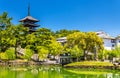 Goju-no-to five-storied pagoda above Sarusawa-ike Pond in Nara