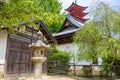 Goju-no-to pagoda of Itsukushima Shrine on Miyajima, Japan Royalty Free Stock Photo