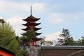 Goju-no-to pagoda in miyajima (japan) Royalty Free Stock Photo